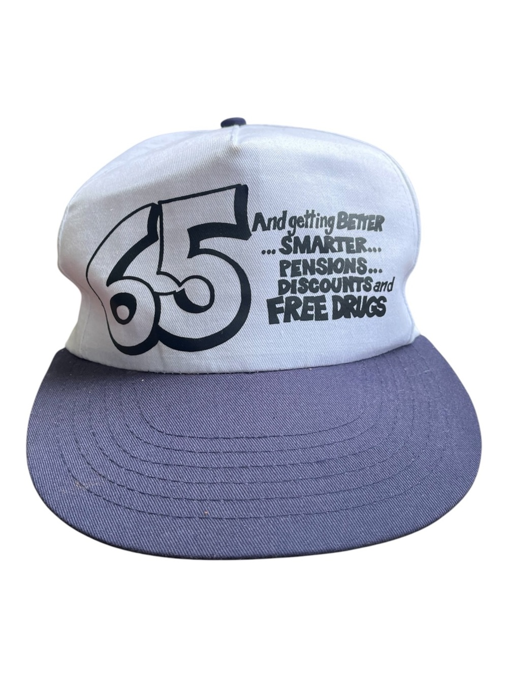 Vintage Funny 65th Birthday Snapback Hat